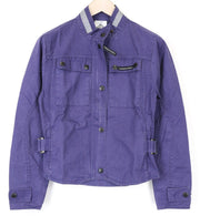 TUCANO URBANO trumpa moteriška striukė IT40 violetinė medvilninė lengva baikerių striukė su užtrauktuku 