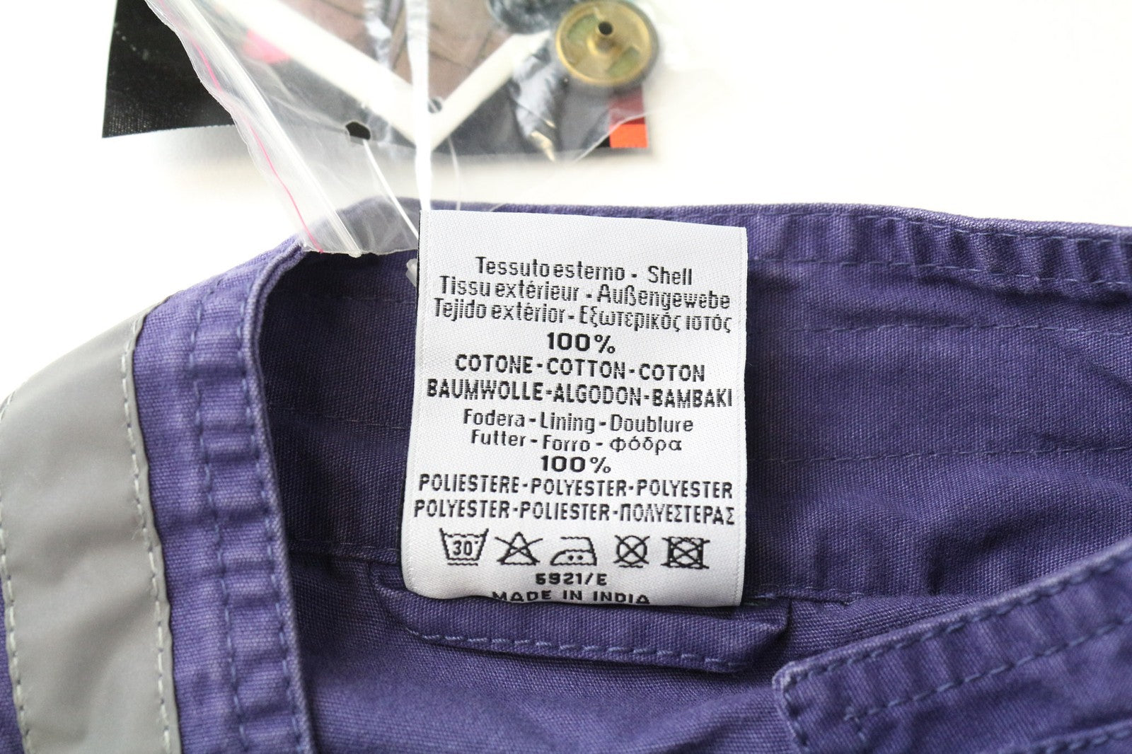 TUCANO URBANO trumpa moteriška striukė IT40 violetinė medvilninė lengva baikerių striukė su užtrauktuku 