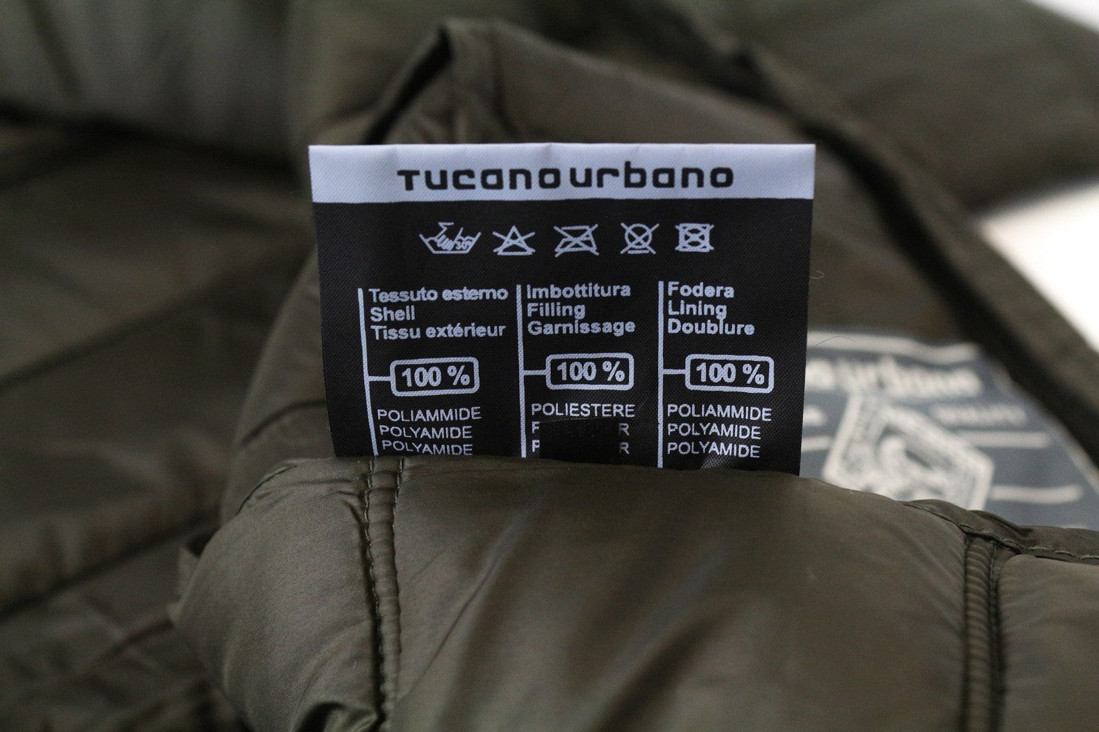 TUCANO URBANO Low Dan Women's Jacket IT42 Dark Green Moto Thermal Zip Quilted