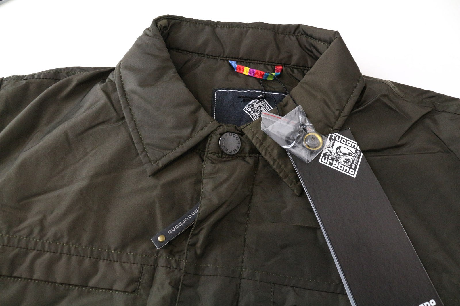 TUCANO URBANO Gomez moteriška striukė XS, žalia, motociklininkų siūloma šiluminė striukė su paminkštinimu ir vėjui nepraleidžiančia striuke. 