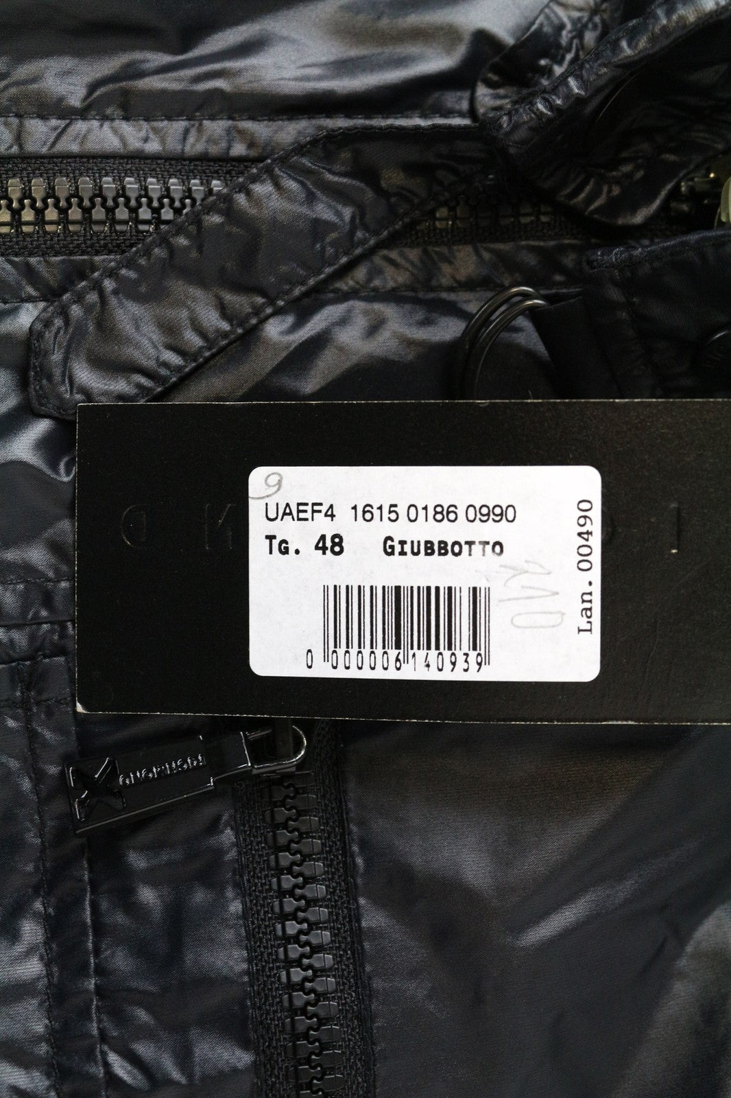 RICHMOND Men's Jacket 48 Black 2in1 Vest Long Sleeve Zipped Lightweight Coat