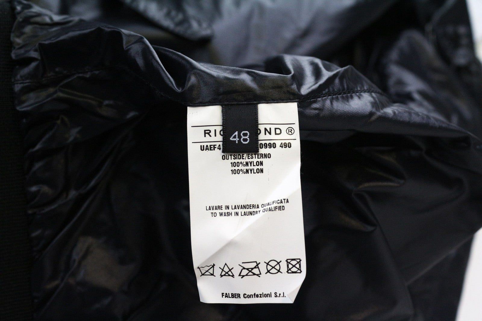 RICHMOND Men's Jacket 48 Black 2in1 Vest Long Sleeve Zipped Lightweight Coat