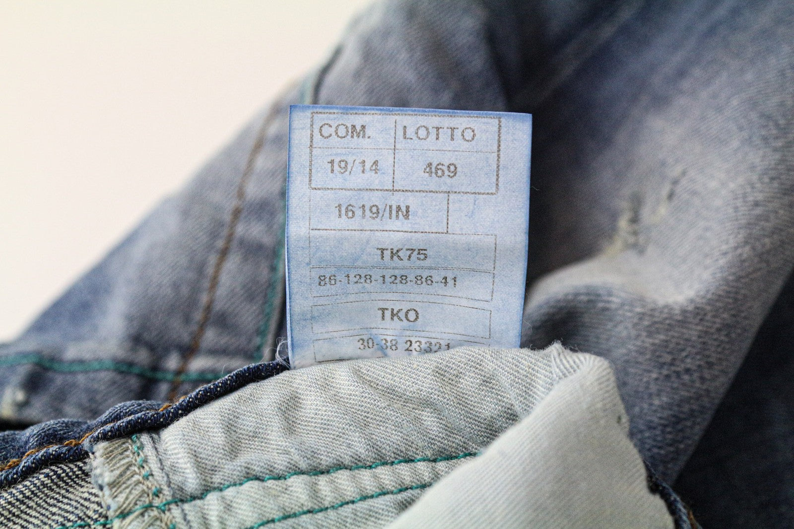 TAKESHY KUROSAWA Men's Jeans W32 Slim Distressed Washed Blue Stretchy Denim