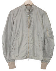 RICHMOND Men's Jacket 48 Grey Bomber Long Sleeve Lightweight Zip Up Casual