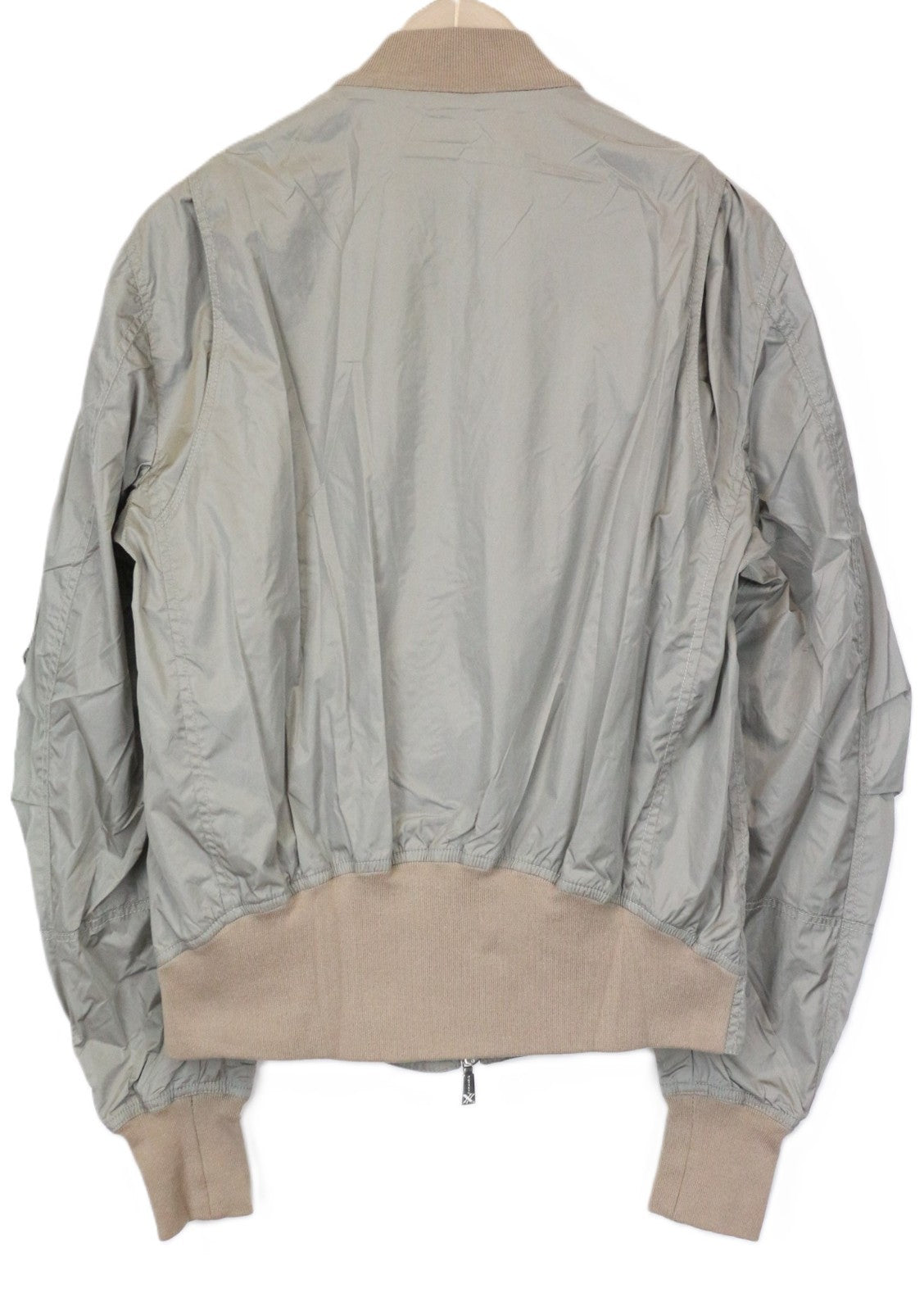 RICHMOND Men's Jacket 48 Grey Bomber Long Sleeve Lightweight Zip Up Casual