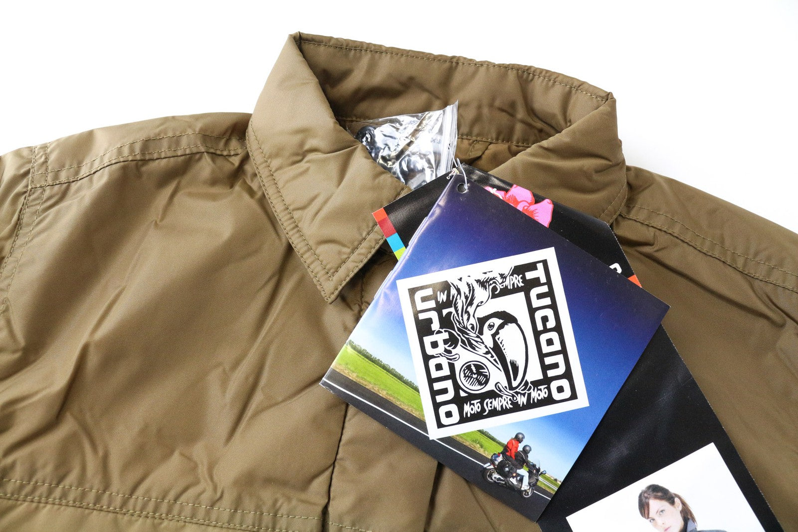 TUCANO URBANO Lori moteriška striukė XS, ruda, neperšlampama, motocikliška striukė su užsegama apykakle