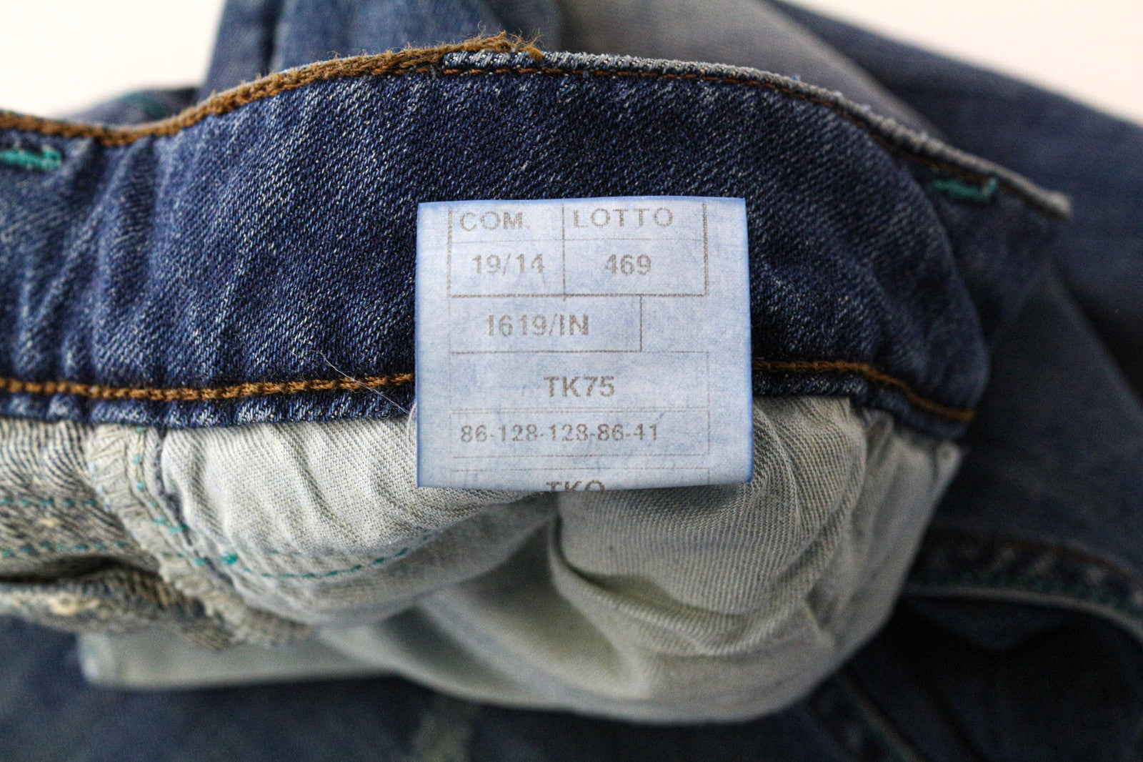 TAKESHY KUROSAWA Men's Jeans W34 Slim Fit Faded Blue Washed Cotton Stretch