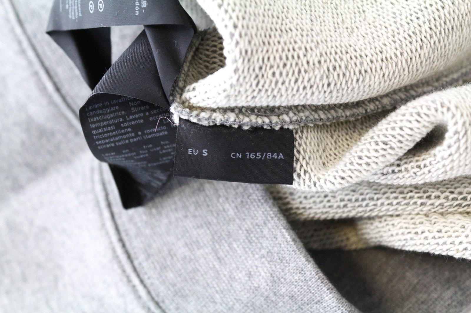 DENHAM Blue City Women Sweatshirt S Grey Cotton Logo Crewneck Long Sleeve