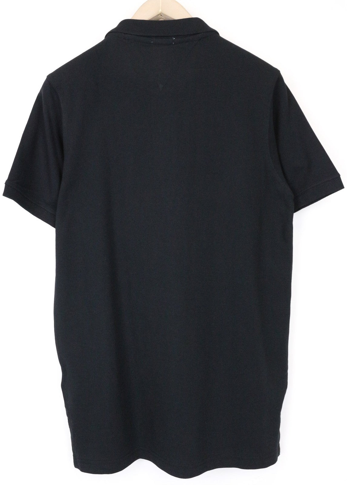 TOMMY HILFIGER DENIM Men's T-Shirt L Black Cotton Short Sleeve Polo Casual