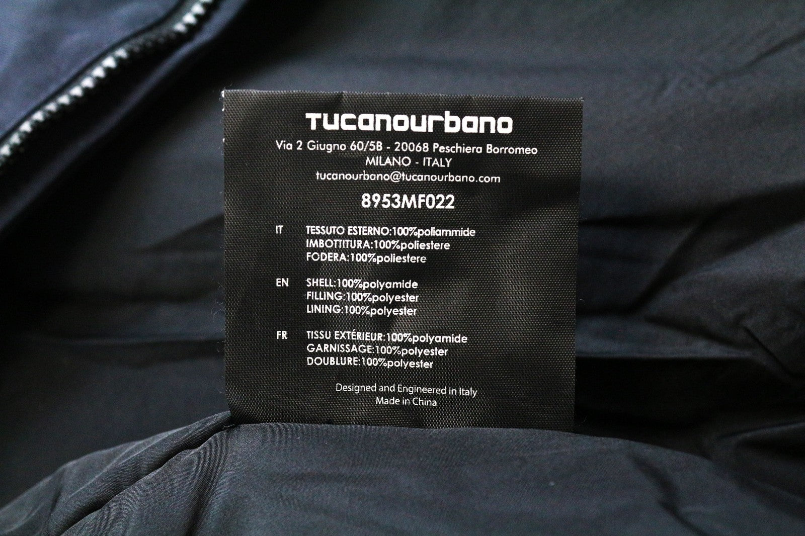 TUCANO URBANO Holmes Men's Jacket M Navy Blue Moto Waterproof 2in1 Padded