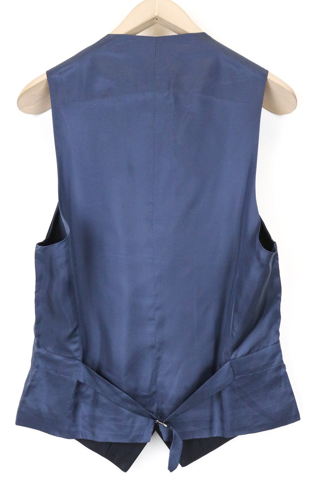 SUITSUPPLY Ferrara vyriška liemenė, UK38L, mėlyna, vilnonė, plona, ​​V formos iškirpte, klasikinio kirpimo 