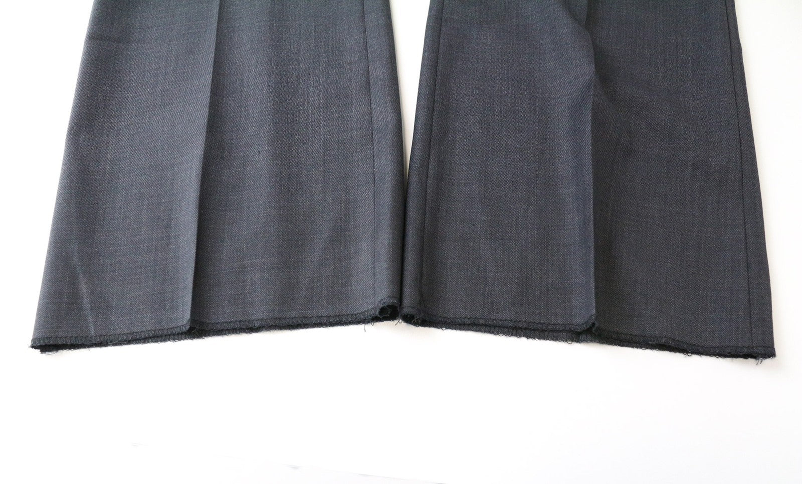 RICHMOND Men's Trousers IT48 Grey Wool Blend Melange Designer Flat-Front