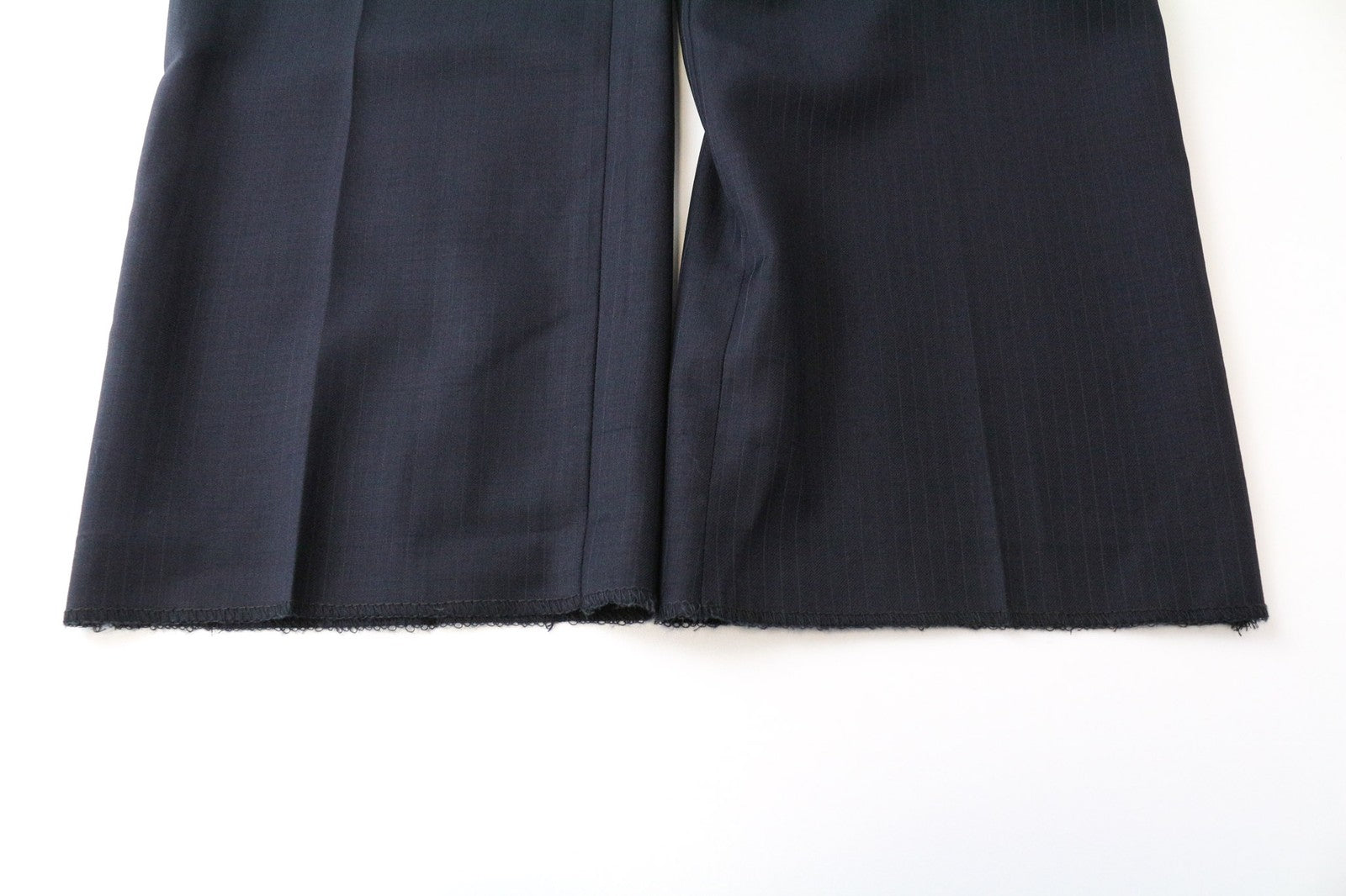 RICHMOND Men's Trousers IT48 Black Cotton Blend Striped Classic Flat-Front