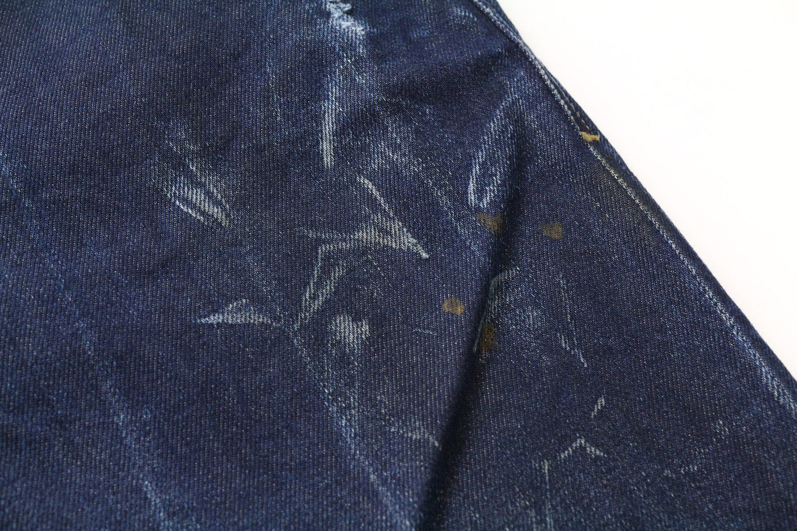 DIESEL Jifer 084SW Men's Jeans W31/L32 Blue Slim Tapered Stretch Painted Wash