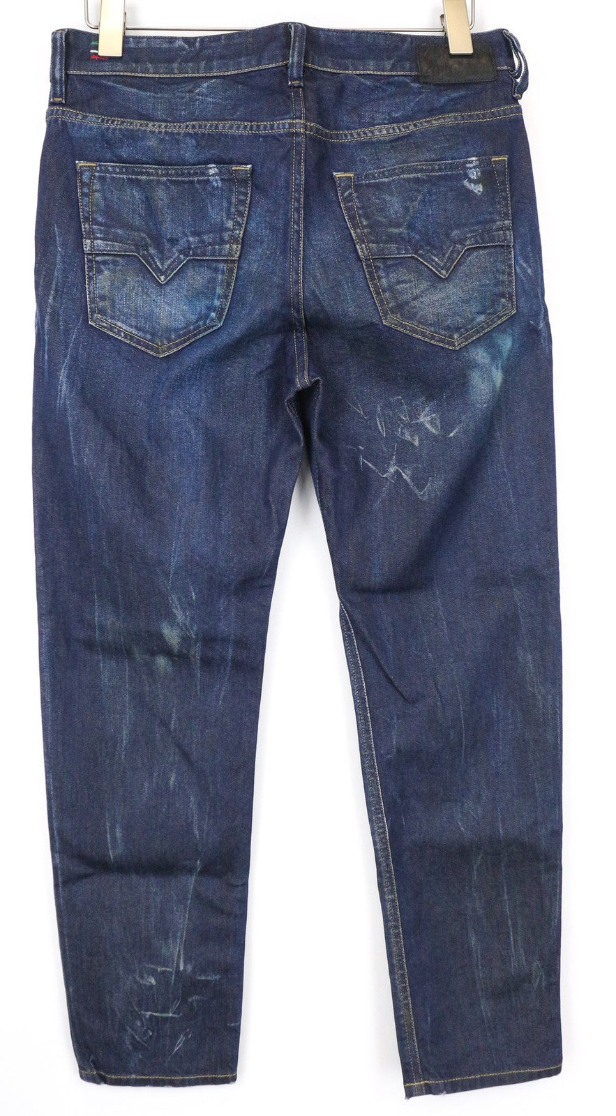 DIESEL Jifer 084SW Men's Jeans W31/L32 Blue Slim Tapered Stretch Painted Wash