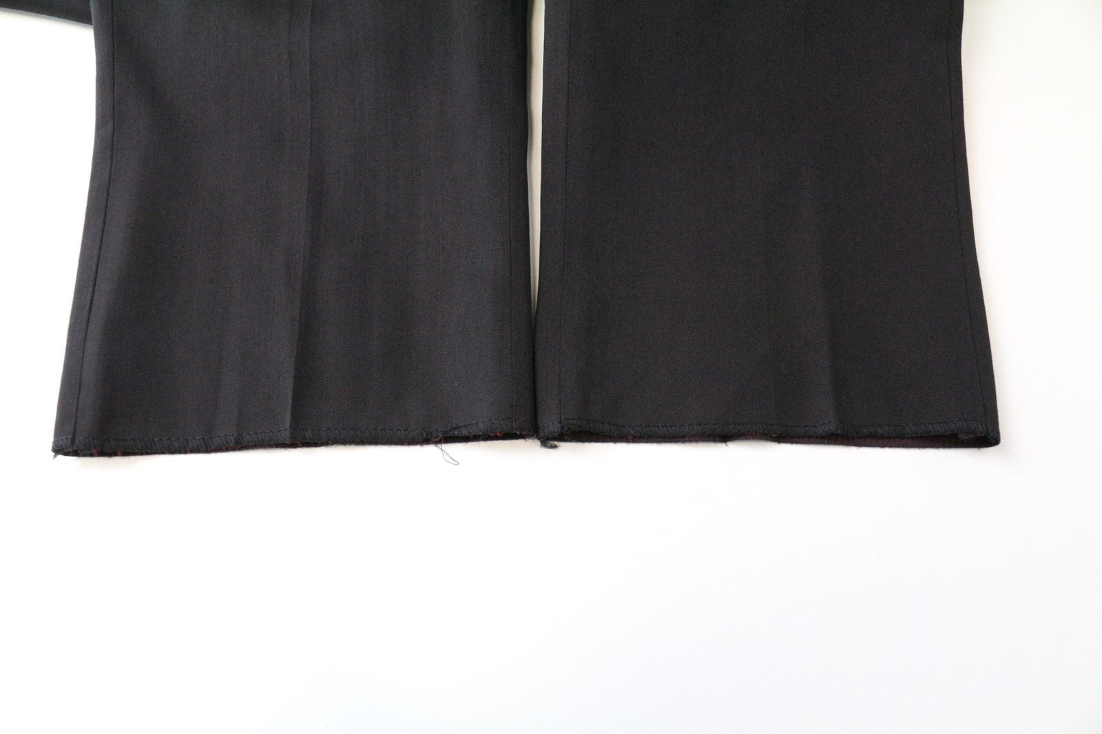 JOHN RICHMOND Men's Trousers IT50 Black Virgin Wool Blend Classic Flat-Front