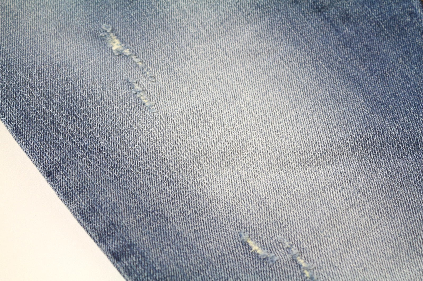 TAKESHY KUROSAWA TK 75 Men's Jeans W34 Blue Distressed Slim Stretch Button Fly