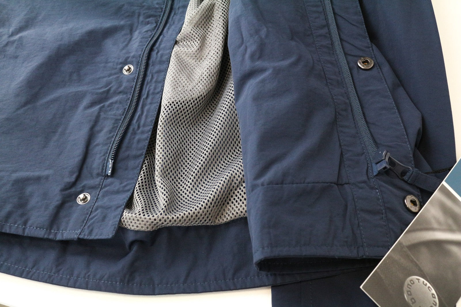 TUCANO URBANO Albertina moteriška striukė EU44 tamsiai mėlynos medvilnės mišinio moto vėjo striukė 