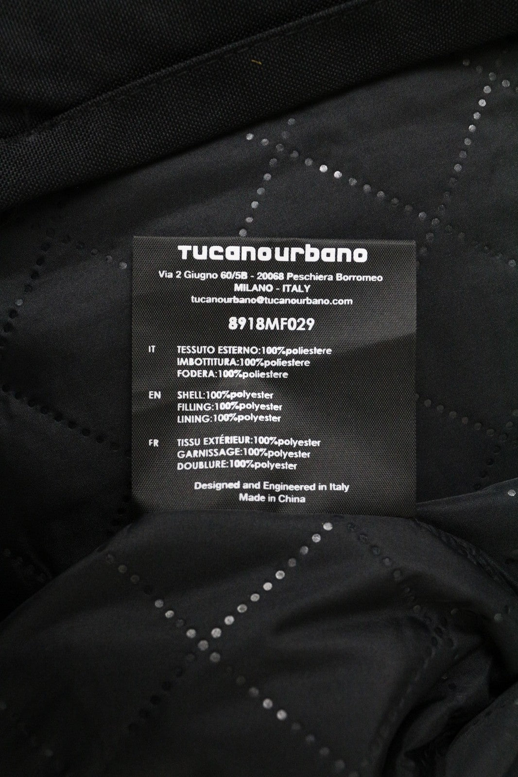 TUCANO URBANO Ermes Men's Jacket S Black Scooter Windbreaker Breathable Padded