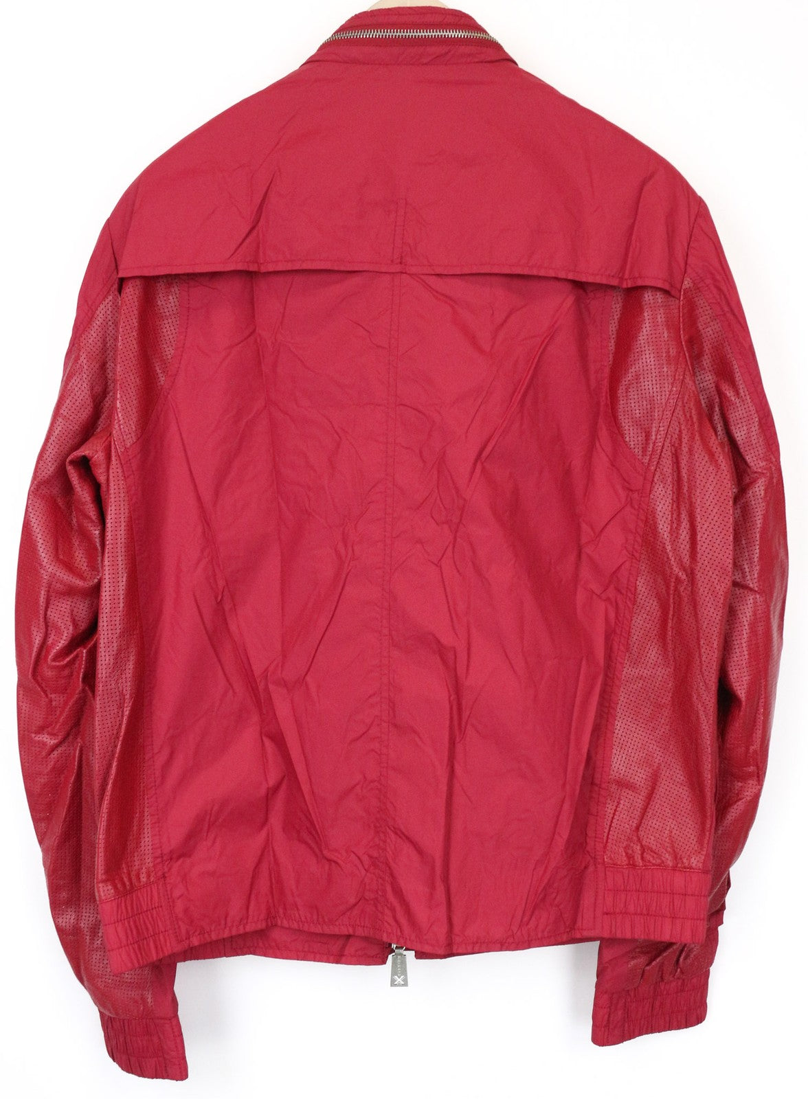 RICHMOND Men's Jacket IT52 Red Designer High Neck Zip-Up Classic Lined Windproof