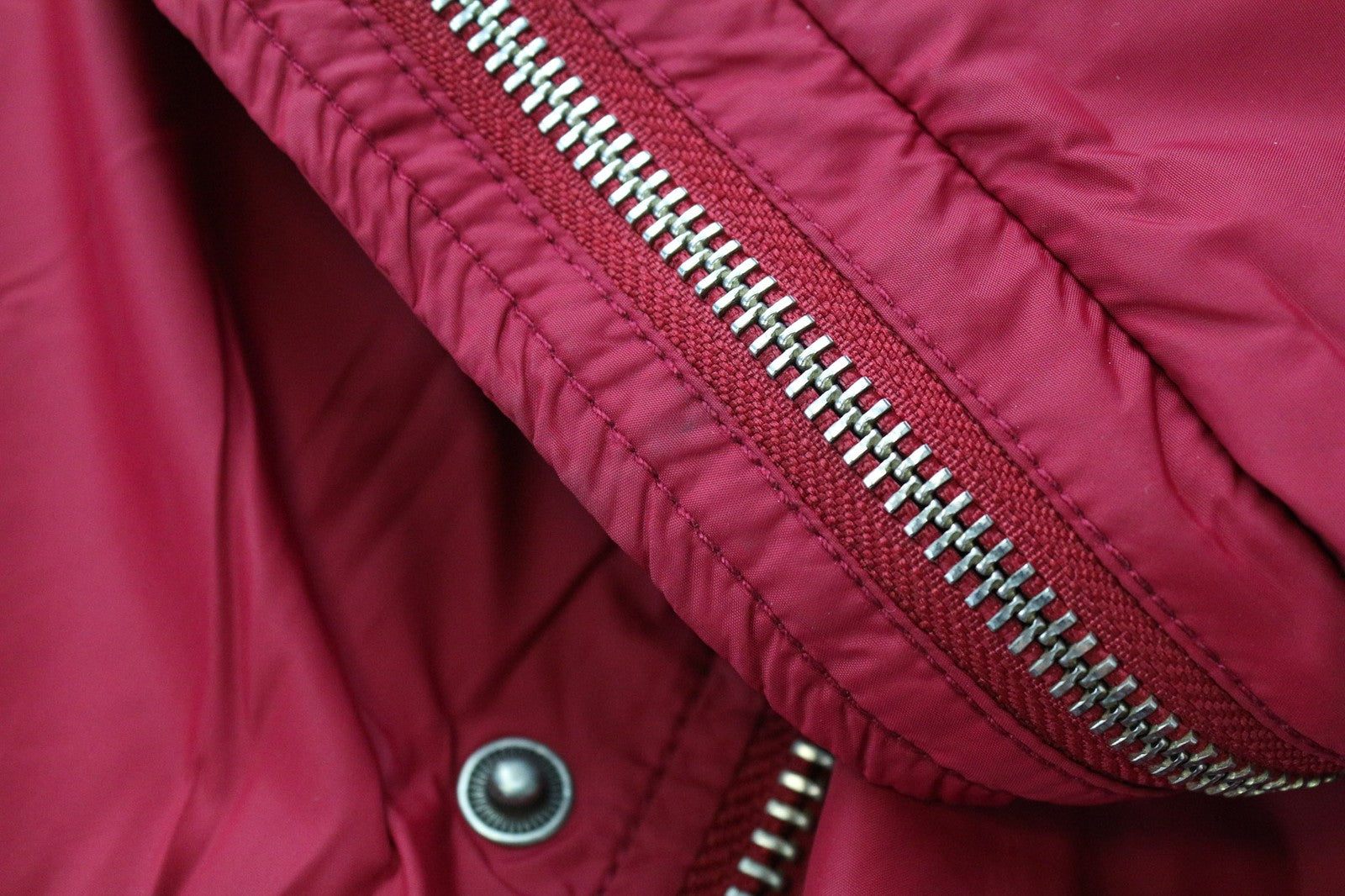 RICHMOND Men's Jacket IT52 Red Designer High Neck Zip-Up Classic Lined Windproof