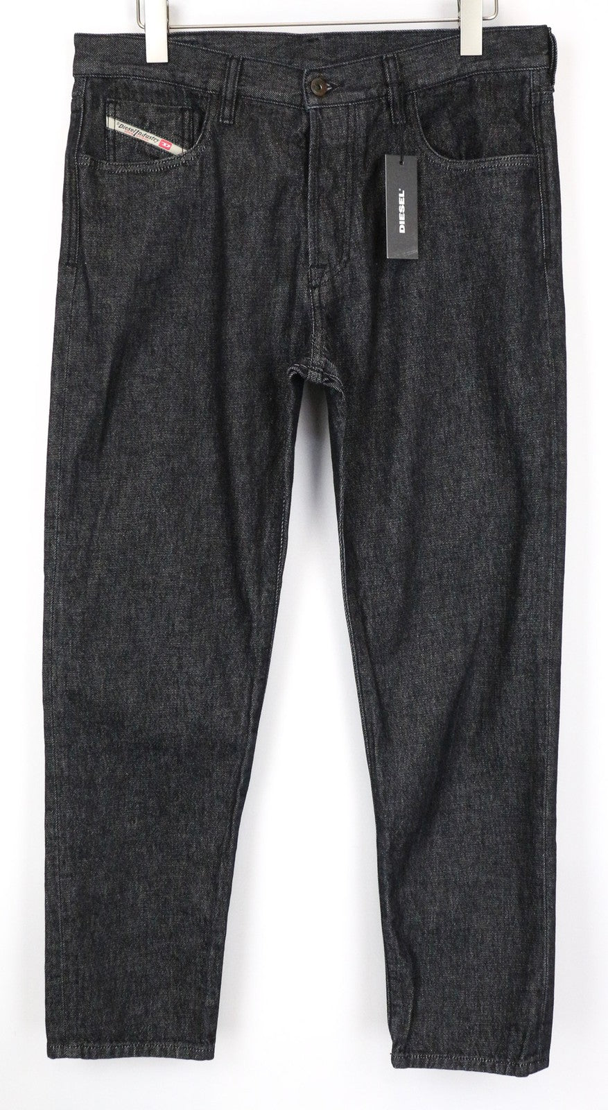 DIESEL Mharky 8880W Men's Jeans W34 Grey Slim Dark Casual 5-Pocket Plain Fit