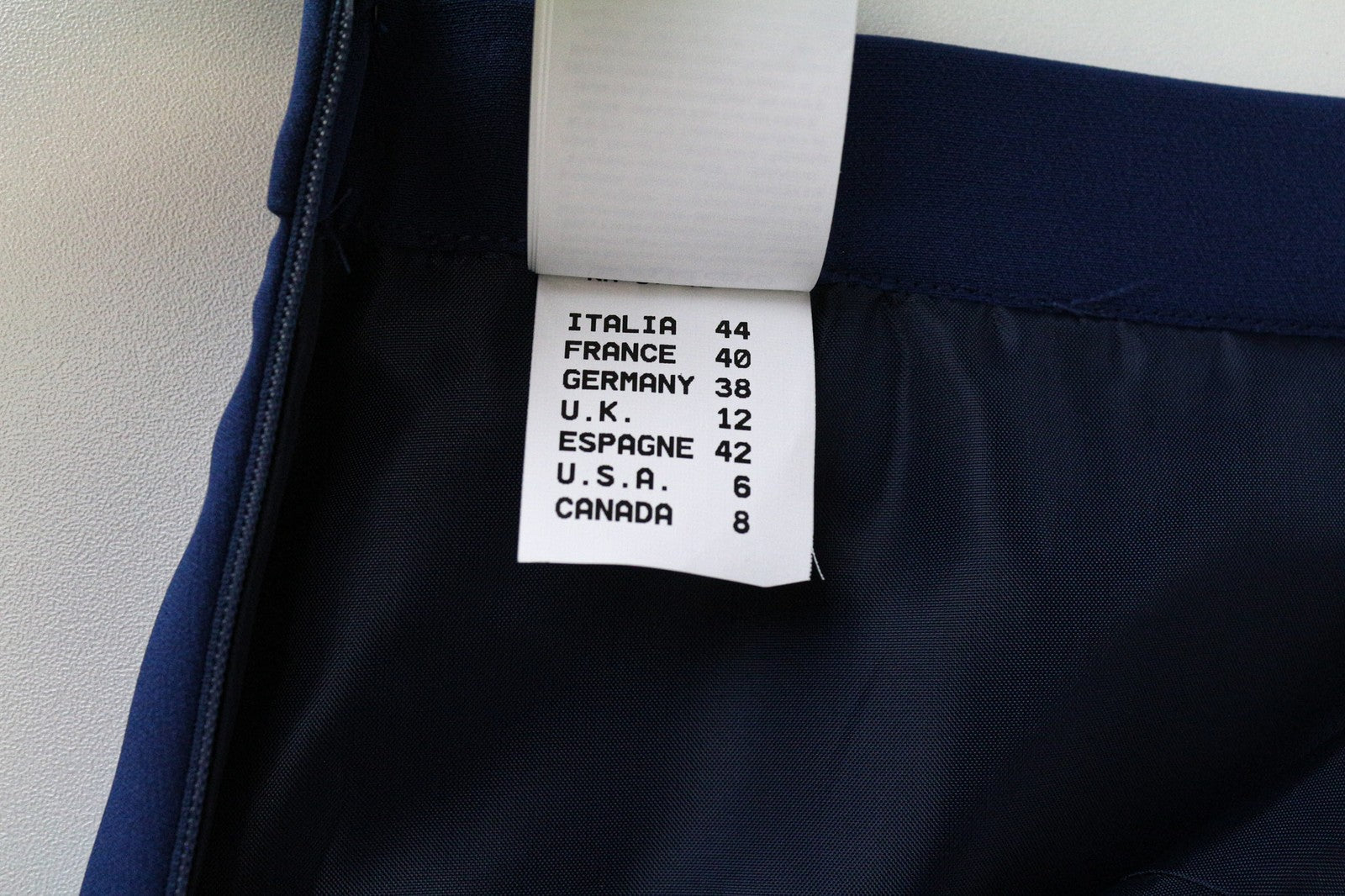 FRANKIE MORELLO Alya Women's Skirt UK12 Blue Stretch Mini Casual Short Side Zip