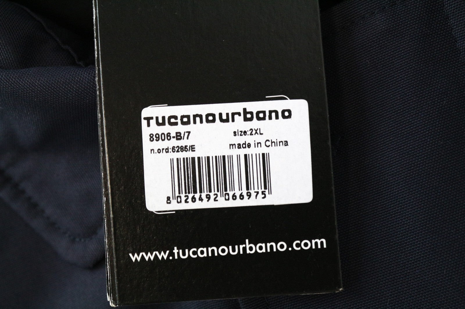 TUCANO URBANO Benjamin Men's Jacket 2XL Navy Blue 2in1 Thermal Windbreaker