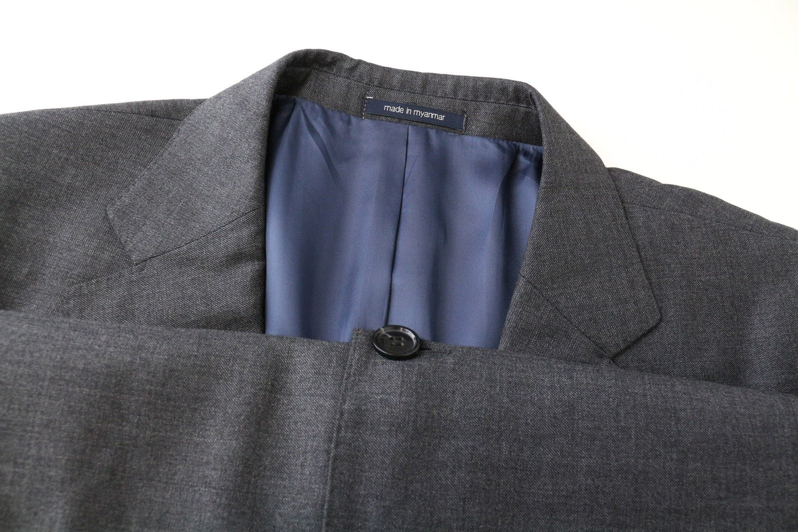 SUITSUPPLY Napoli vyriškas švarkas UK50S pilkas vilnos Super 110s formalus, plonas 