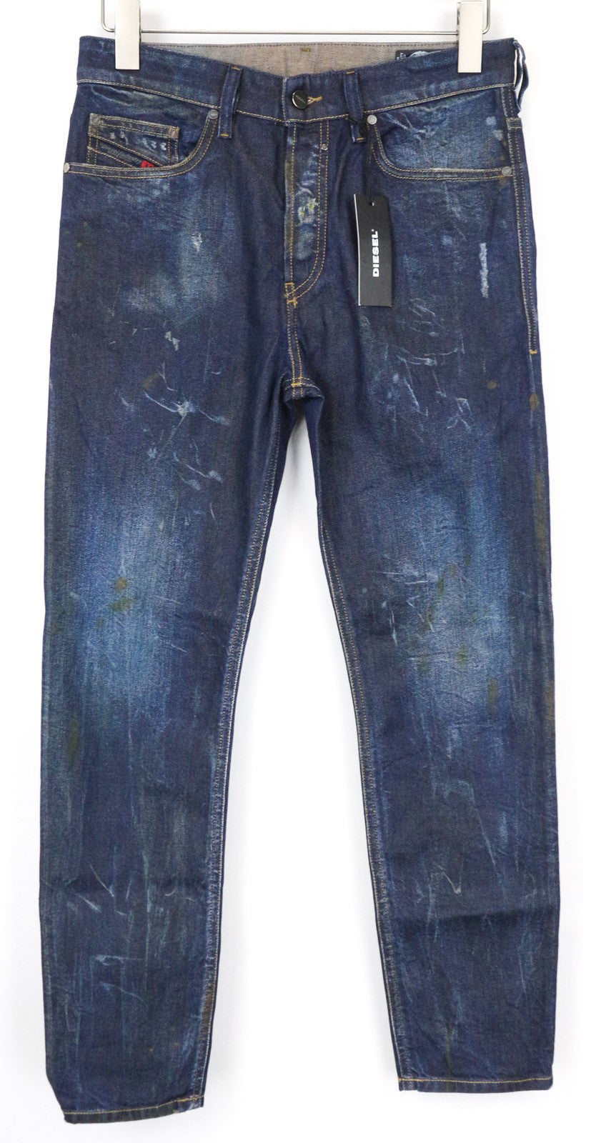 DIESEL Jifer 084SW Men's Jeans W29/L32 Blue Slim Tapered Distressed Stretch