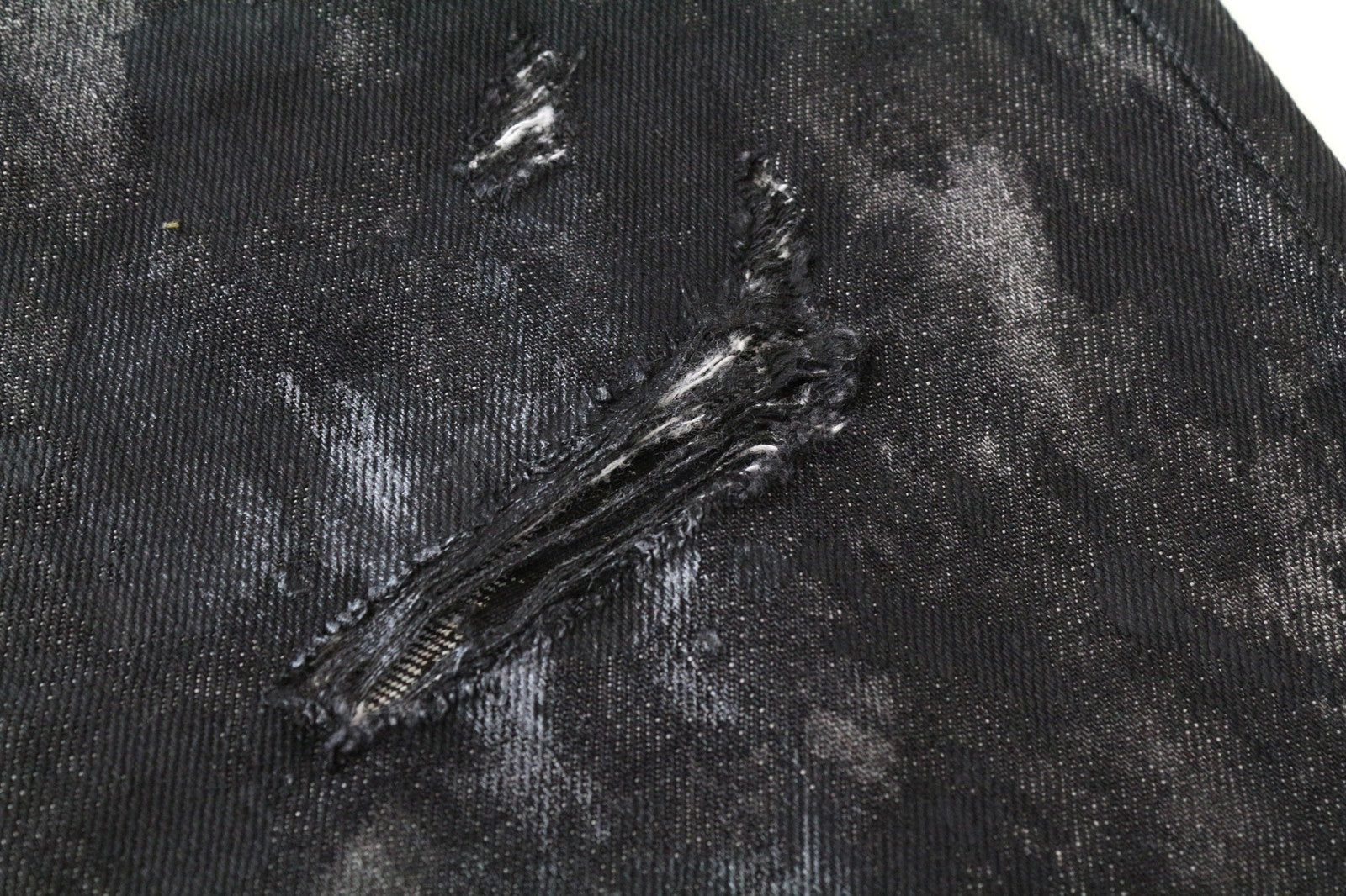 DIESEL Mharky 084WG Men's Jeans W33/L34 Grey Slim Distressed Skinny Fit