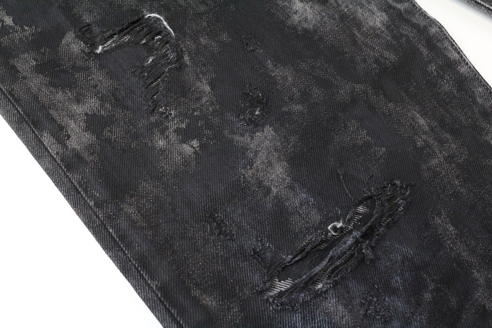 DIESEL Mharky 084WG Men's Jeans W33/L34 Grey Slim Distressed Skinny Fit