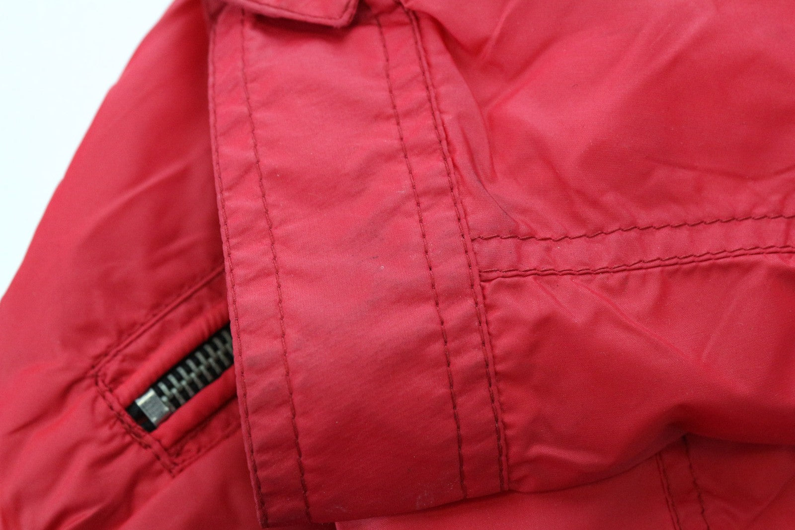 RICHMOND Men's Jacket IT48 Bright Red Designer Zip-Up High Neck Classic Lined