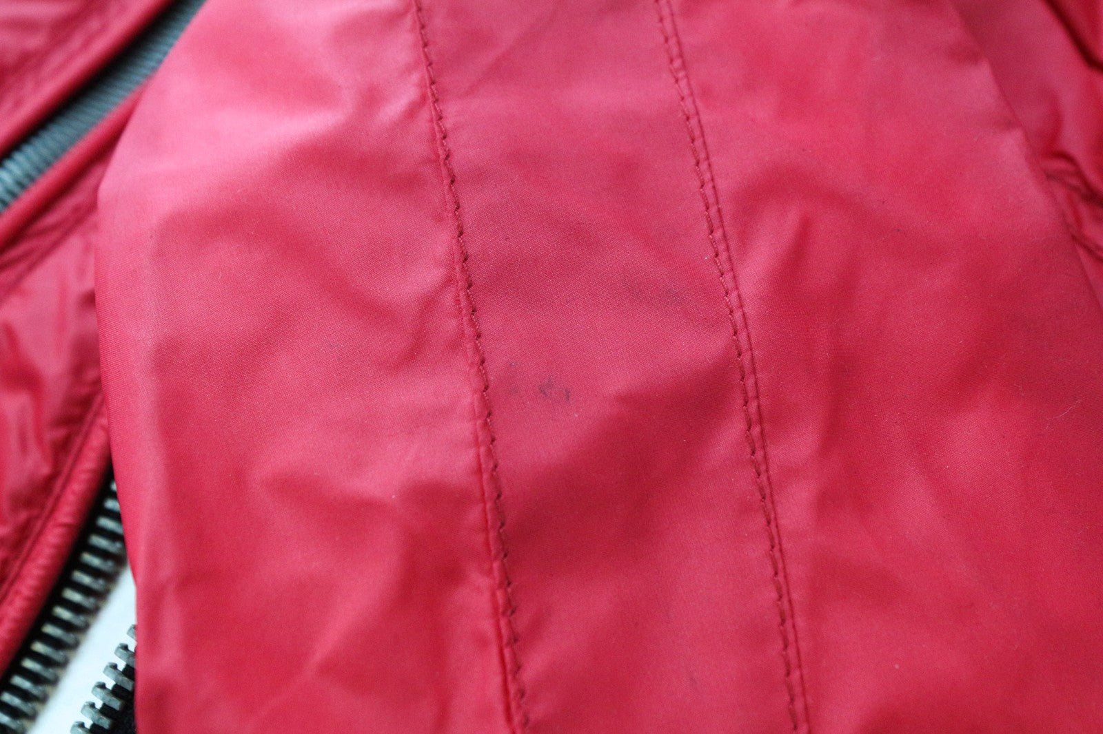 RICHMOND Men's Jacket IT48 Bright Red Designer Zip-Up High Neck Classic Lined