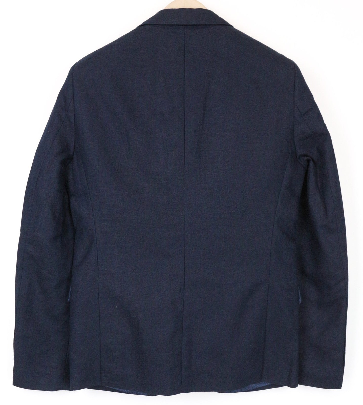 SCOTCH & SODA Ams Couture Men's S Navy Linen Cotton Blazer Single Button Peak