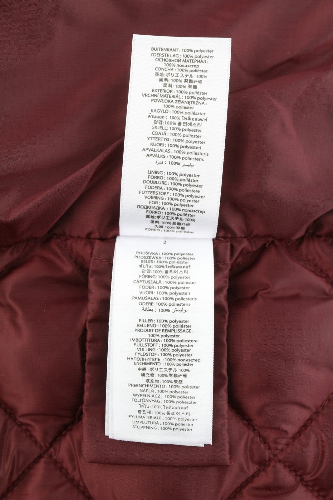 MICHAEL KORS Men Waistcoat XL Burgundy Quilted Insulated Full Zip Vest RRP199