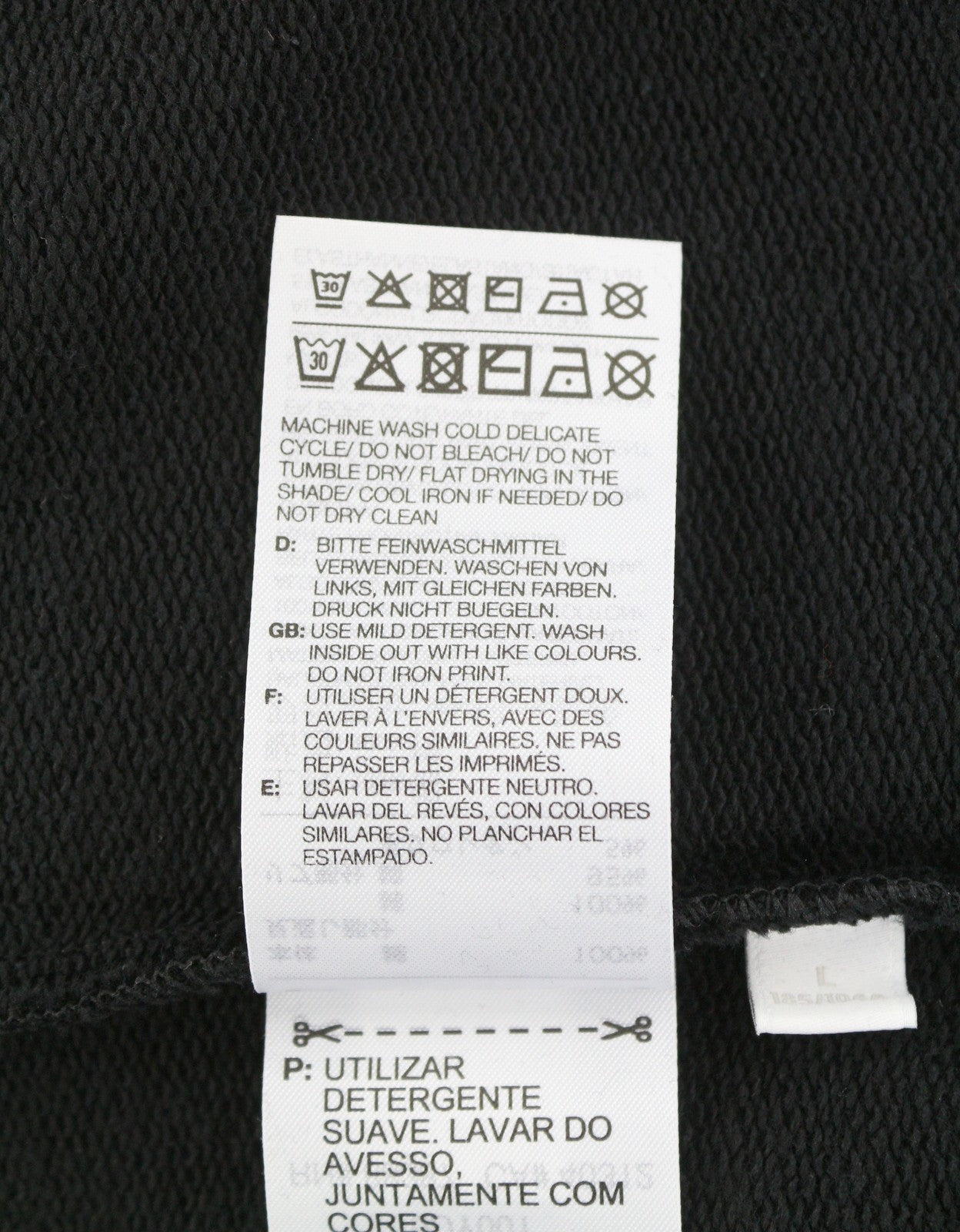 Y-3 YOHJI YAMAMOTO x Adidas Men Sweatshirt L Black Crew Neck Pullover RRP239