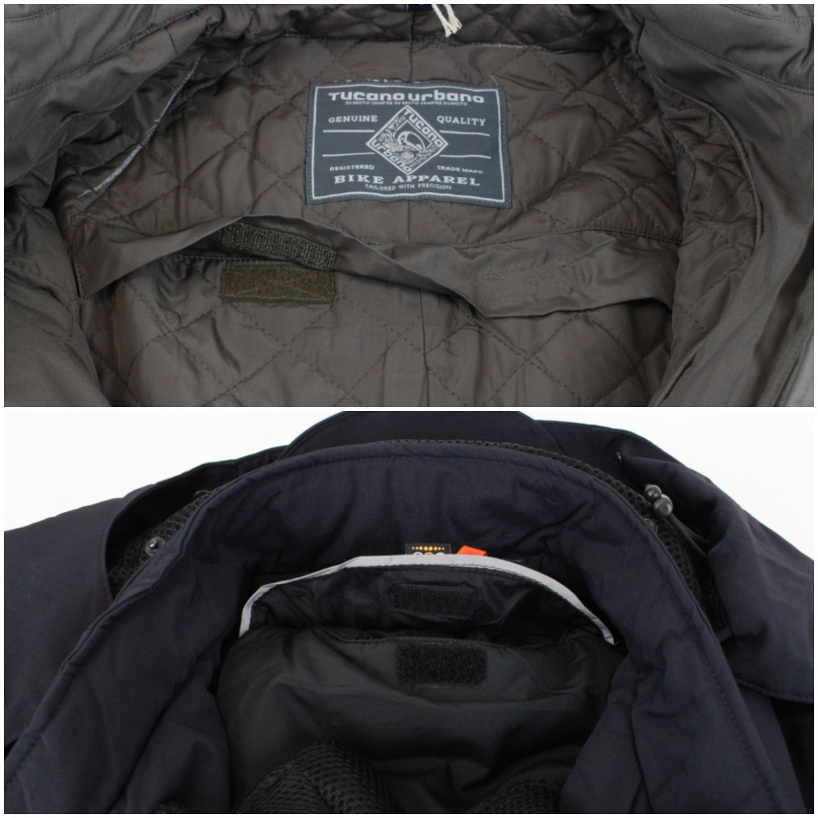 TUCANO URBANO Pol Men's S Grey Cotton Moto Windbreaker Water Resistant Jacket