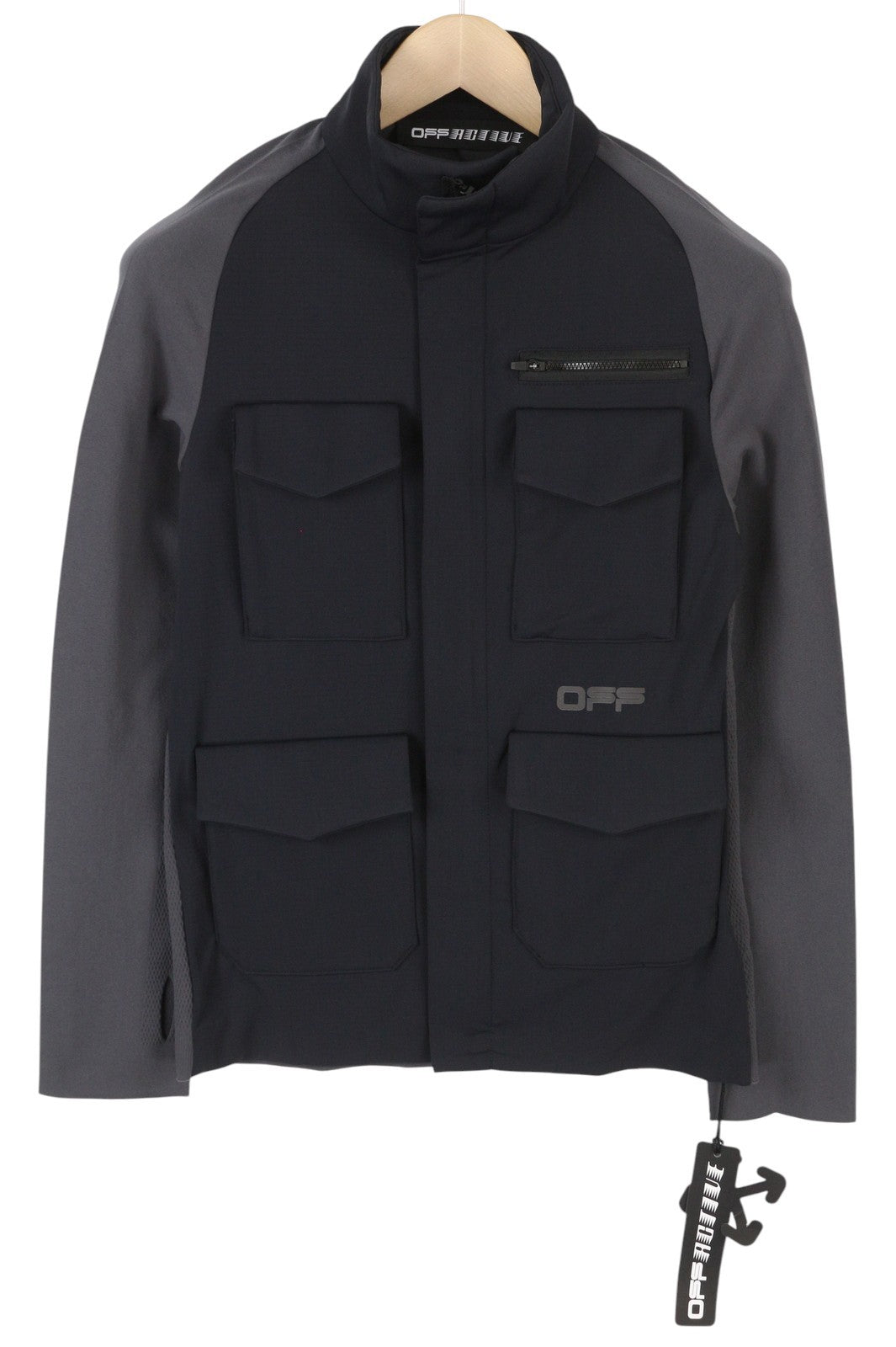 OFF-WHITE c/o VIRGIL ABLOH Active Windblock Seamless Men Jacket S Grey RRP1250