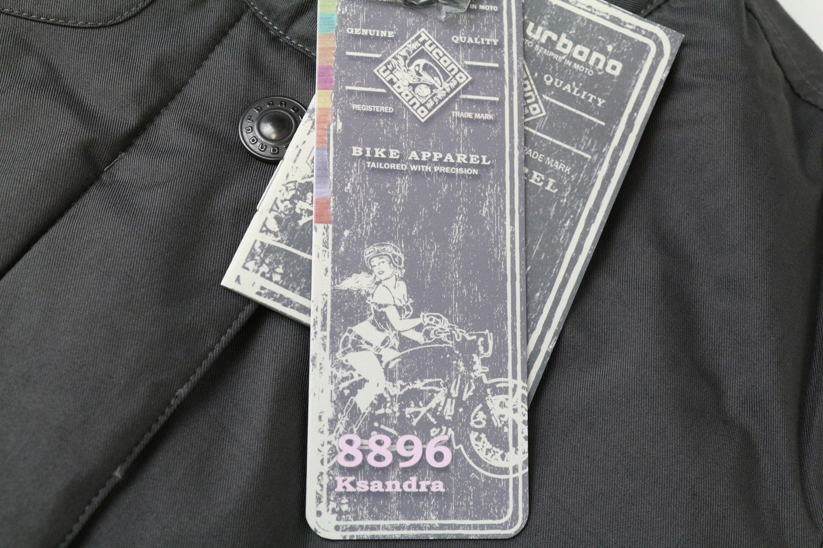 TUCANO URBANO Ksandra moteriška IT42 pilka medvilnės mišinio termo motociklininko striukė 