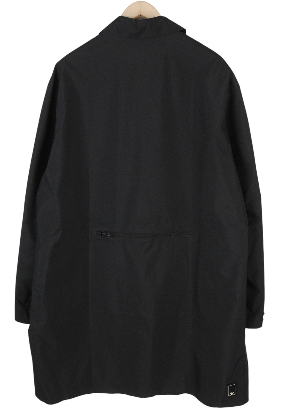 EMPORIO ARMANI Men Jacket ~3XL Black Trech Travel Water Repellent Thin RRP609