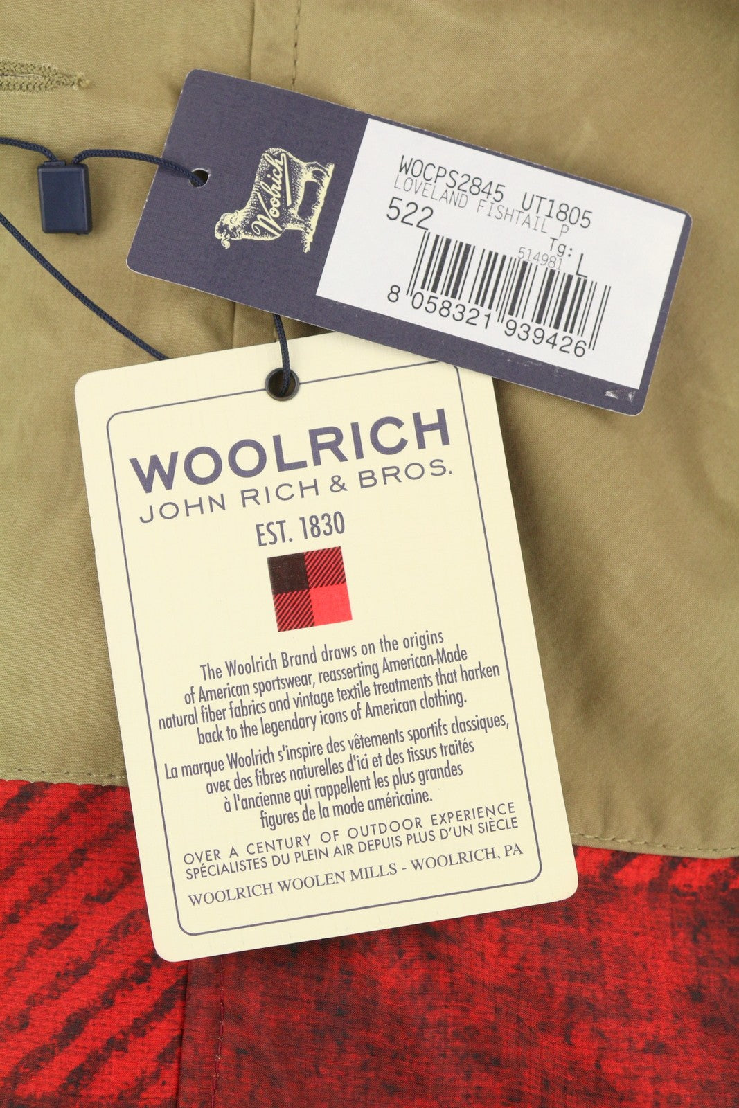 WOOLRICH xGriffin Oversized Fishtail Men Jacket L Parka Removable Sleeves RRP870