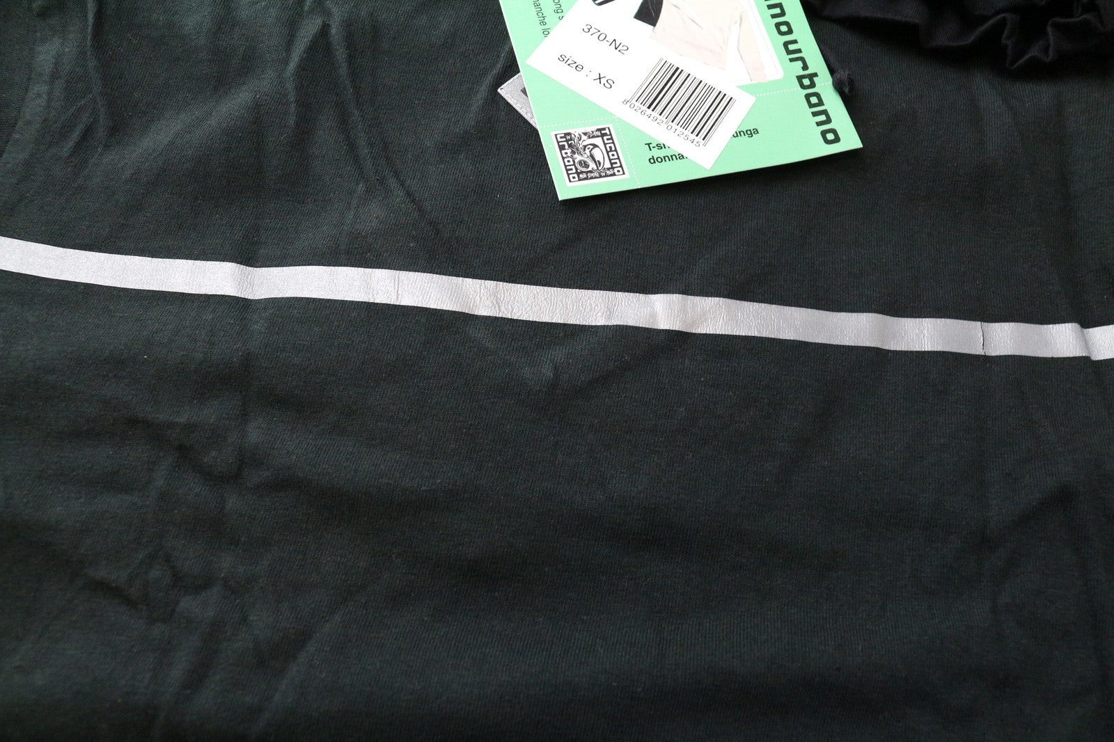 TUCANO URBANO T-TU Lady Women's XS Black Cotton Long Sleeve Crew Pullover