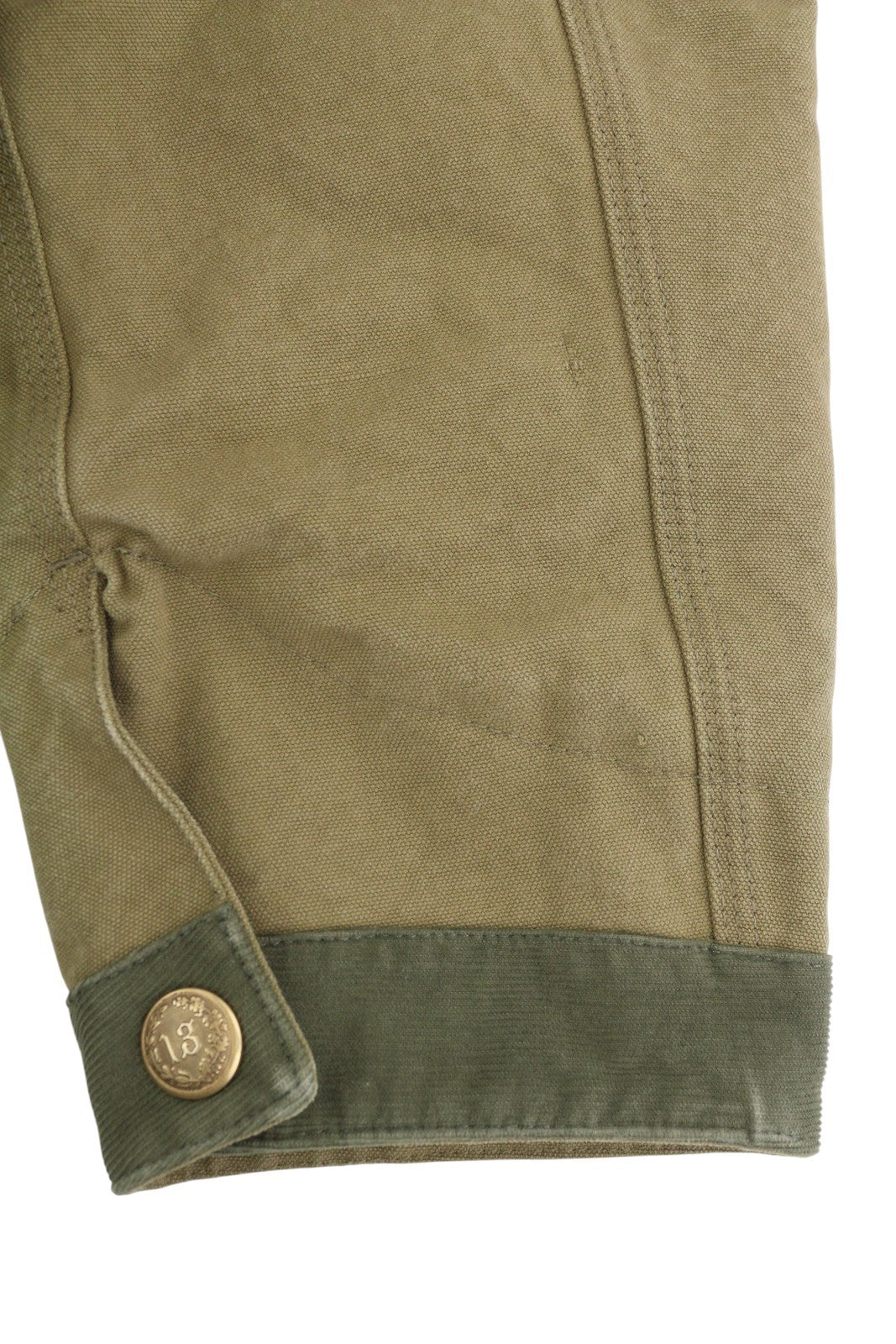 R13 Cord Trimmed Chore Women Jacket S Dusky Tan Canvas Oversized FW25 RRP1699