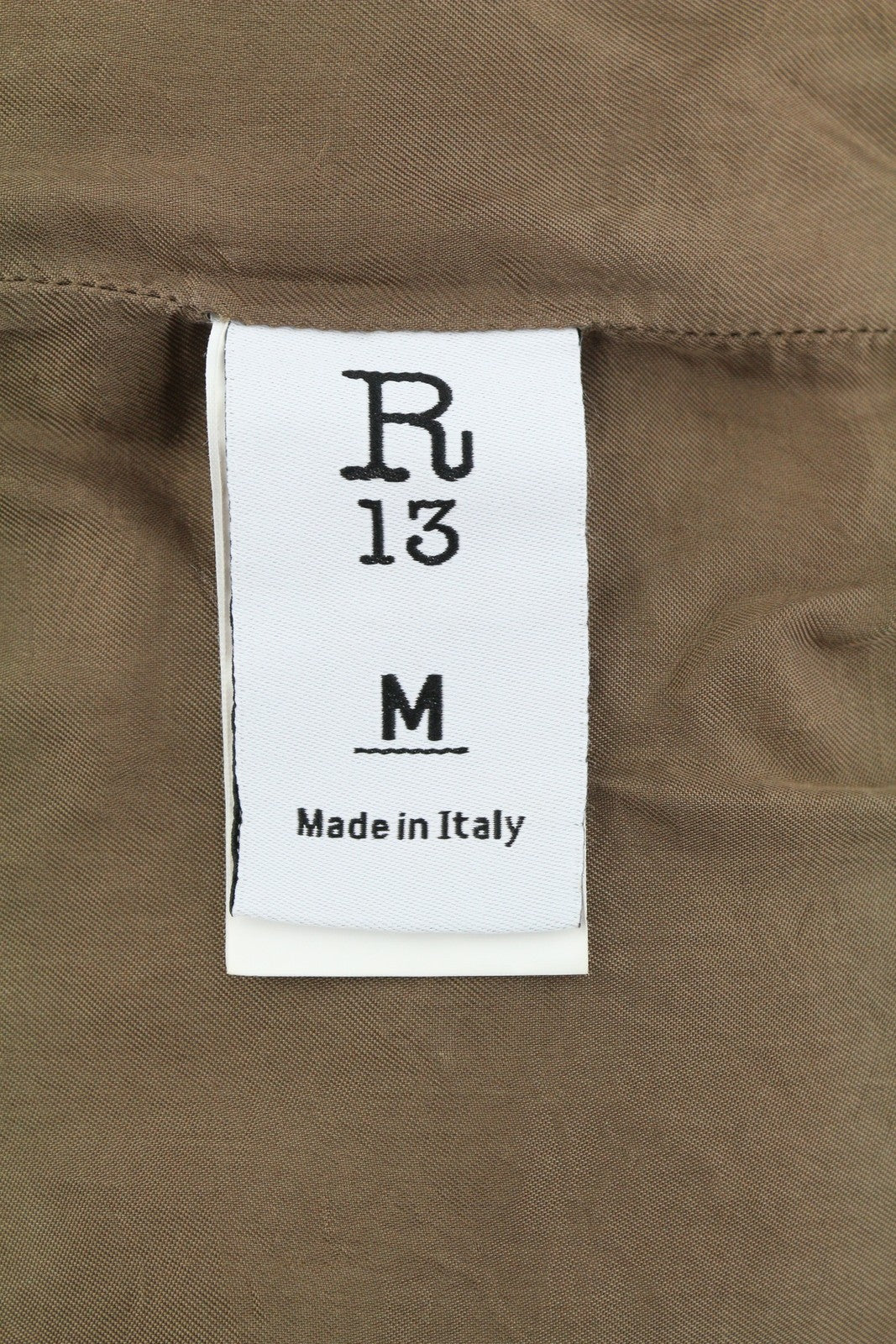 R13 Skinny Trucker Women Jacket M Golden Brown Stretch Cord Button FW25 RRP1199