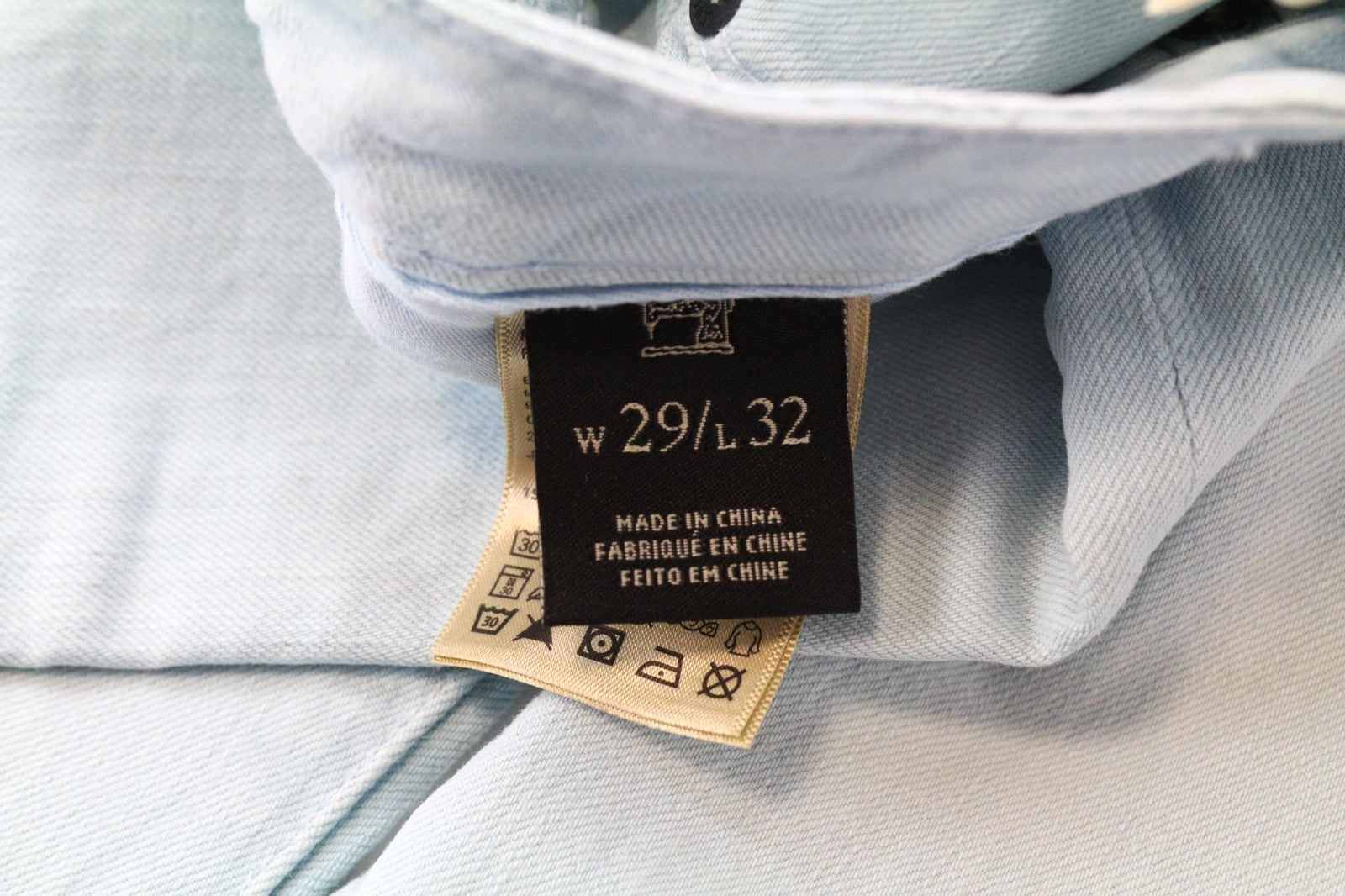 SCOTCH & SODA Steele Men's W29/L32 Blue Cotton Stretch Slim Trousers Casual