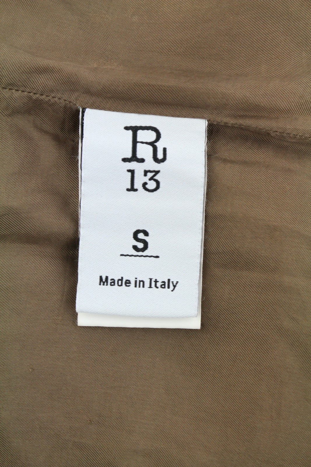 R13 Skinny Trucker Women Jacket S Golden Brown Stretch Cord Button FW25 RRP1199