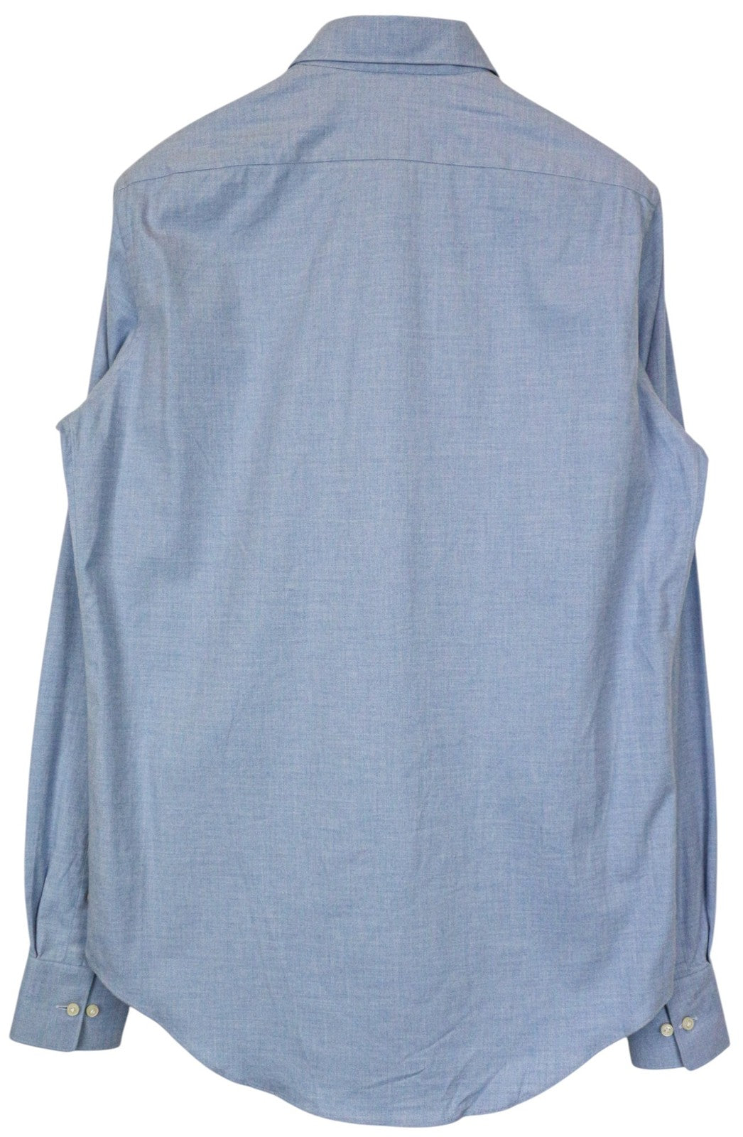 SUITSUPPLY Men's Shirt ~S Slim Cotton Blue Button Down Long Sleeve Smart Wear