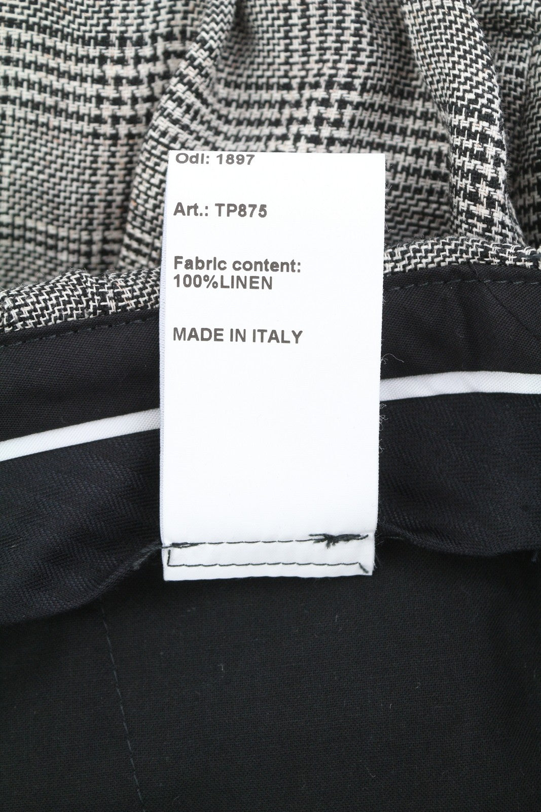 R13 Tailored Bloomers Women Shorts 27 Grey Plaid Linen Elastic Hem SS25 RRP499