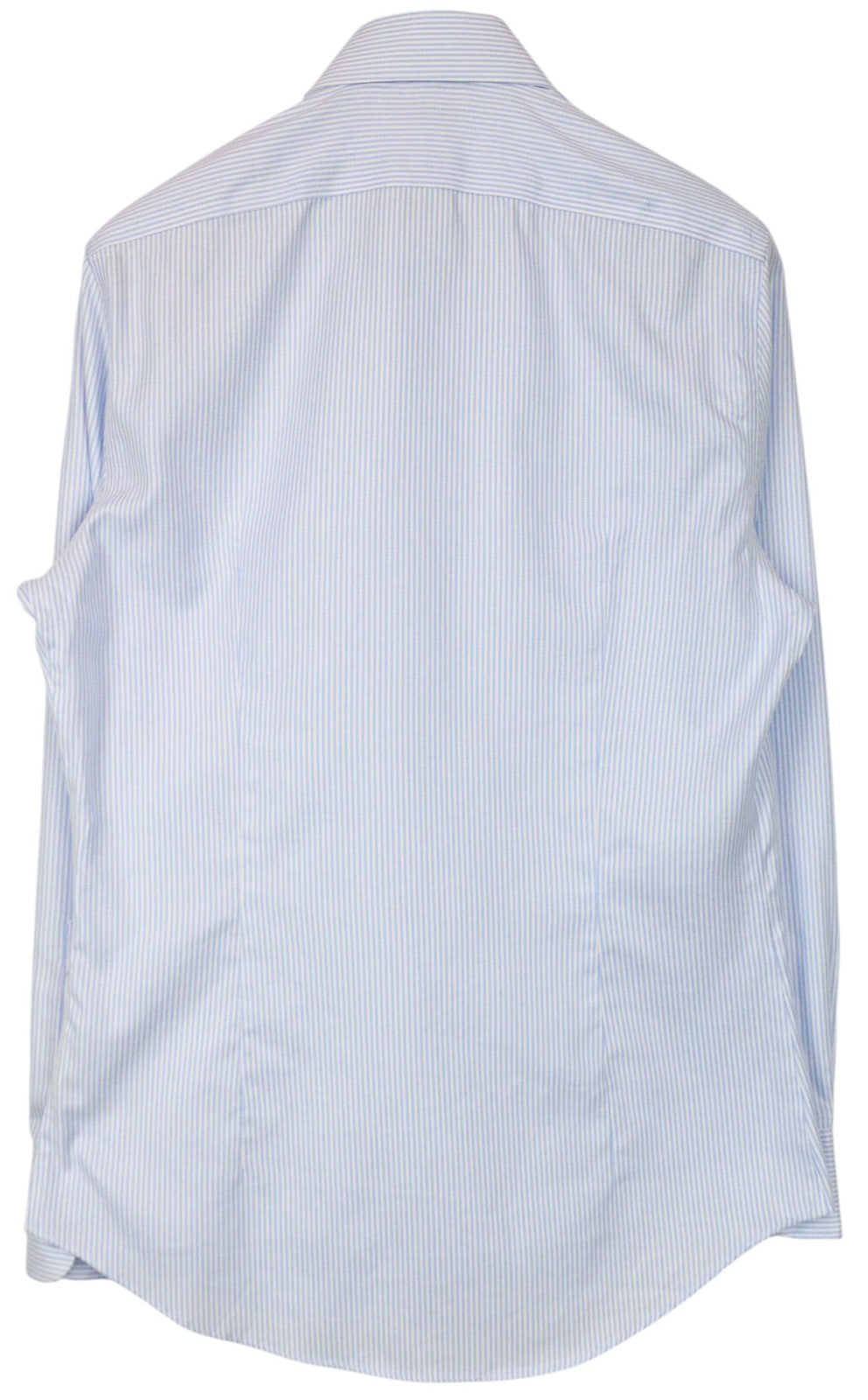 SUITSUPPLY Men's Shirt 39/15 1/2 Extra Slim Cotton Blue Striped Pattern Formal